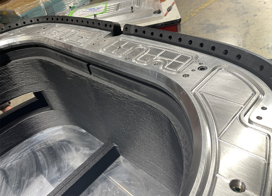 hybrid additive polymer aluminum trim tool
